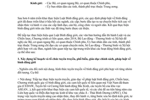 Công văn 164/LĐTBXH-BĐG năm 2014 thực hiện công tác bình đẳng giới