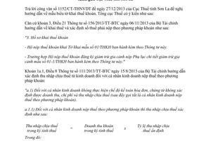 Công văn 280/TCT-KK năm 2014 mẫu biểu tờ khai thuế khoán