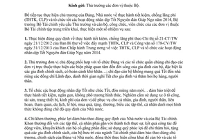 Công văn 1188/BTC-TTr năm 2014 đẩy mạnh tiết kiệm chống lãng phí dịp Tết 2014