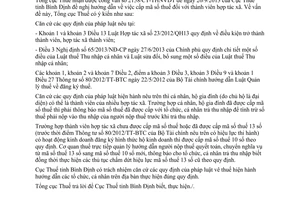 Công văn 356/TCT-KK 2014 cấp mã số thuế đối với thành viên hợp tác xã