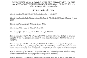 Quyết định 02/2014/QĐ-UBND sử dụng công sở trụ sở nhà làm việc công trình sở hữu nhà nước Hà Tĩnh