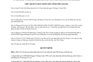 Quyết định 50/QĐ-UBND bãi bỏ văn bản quy phạm pháp luật của Ủy ban nhân dân Tiền Giang 2014