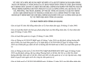 Quyết định 06/2014/QĐ-UBND sửa đổi Quyết định 54/2010/QĐ-UBND Quyết định 24/2011/QĐ-UBND