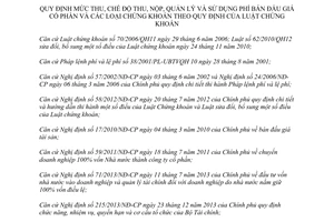 Thông tư 09/2014/TT-BTC mức chế độ thu nộp quản lý sử dụng phí bán đấu giá cổ phần chứng khoán