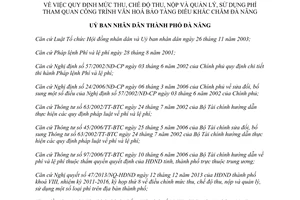 Quyết định 03/2014/QĐ-UBND thu chế độ thu nộp quản lý sử dụng phí tham quan văn hóa Đà Nẵng
