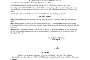 Quyết định 04/2014/QĐ-UBND Quy chế thành lập tổ chức hoạt động tổ chức phối hợp liên ngành Đăk Nông