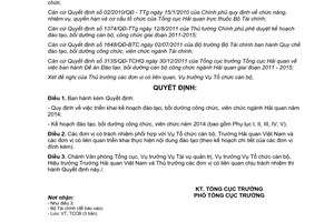 Quyết định 77/QĐ-TCHQ năm 2014 kế hoạch đào tạo bồi dưỡng cán bộ công viên chức hải quan