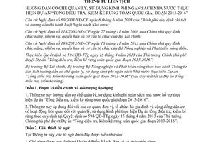 Thông tư liên tịch 12/2014/TTLT-BTC-BNNPTNT kinh phí ngân sách Tổng điều tra kiểm kê rừng toàn quốc