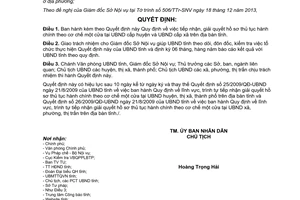 Quyết định 06/2014/QĐ-UBND thủ tục hành chính theo cơ chế một cửa Đắk Lắk