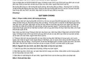 Thông tư liên tịch 01/2014/TTLT-BCA-BQP-BLĐTBXH-BNG nạn nhân bị mua bán