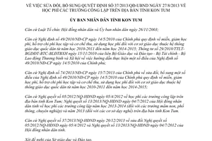 Quyết định 12/2014/QĐ-UBND học phí trường công lập tỉnh Kon Tum