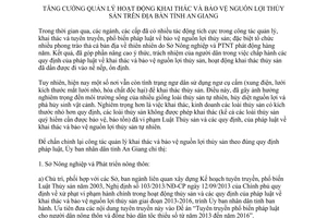 Chỉ thị 02/2014/CT-UBND năm 2014 khai thác và bảo vệ nguồn lợi thủy tỉnh An Giang