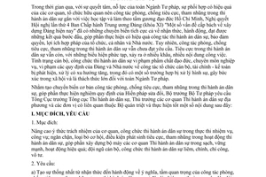 Chỉ thị 01/CT-BTP năm 2014 tăng cường phòng chống tiêu cực tham nhũng thi hành án dân sự