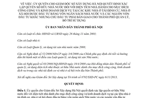 Quyết định 927/QĐ-UBND năm 2014 xác lập quyền sở hữu nhà nước khu nhà ở tái định cư Hà Nội