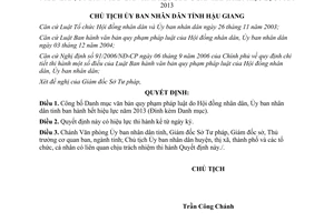 Quyết định 209/QĐ-UBND năm 2014 Danh mục văn bản pháp luật hết hiệu lực Hậu Giang