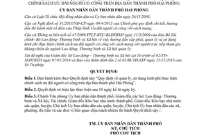 Quyết định 438/2014/QĐ-UBND quản lý sử dụng kinh phí chính sách ưu đãi người có công Hải Phòng
