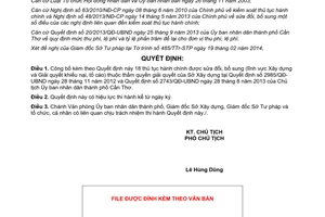 Quyết định 522/QĐ-UBND 2014 thủ tục hành chính sửa đổi Sở Xây dựng Cần Thơ