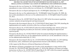 Circular No. 29/2014/TT-BTC on amendments No. 205/2010/TT-BTC providing instructions No. 40/2007/ND-CP