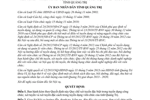 Quyết định 10/2014/QĐ-UBND tuyển dụng công chức xét tuyển đặc cách tuyển dụng viên chức Quảng Trị