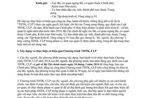 Công văn số 2295/BTC 2014 Bộ Tài chính công tác thực hành tiết kiệm chống lãng phí