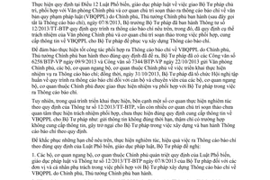 Công văn 505/BTP-VP năm 2014 thông cáo báo chí văn bản quy phạm pháp luật