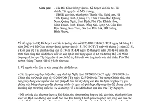 Công văn 798/VPCP-KTN năm 2014 kinh phí tái định cư mở rộng quốc lộ 1A đường HCM đoạn qua Tây Nguyên