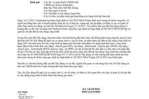 Công văn 102/SXD-KT&VLXD 2014 hướng dẫn 182/2013/NĐ-CP mức lương tối thiểu vùng  Bắc Giang