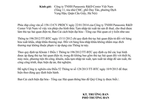 Công văn 1216/TCHQ-CCHĐH 2014 Tạm nhập tái xuất tài sản thuê cho thuê thủ tục hải quan điện tử