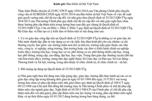 Công văn 659/BGDĐT-TCCB 2014 chế độ trợ cấp nhà giáo theo 52/2013/QĐ-TTg