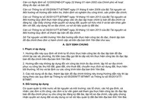 Hướng dẫn 286/HD-STNMT 2014 đo đạc thành lập bản đồ địa chính theo đơn vị hành chính Yên Bái