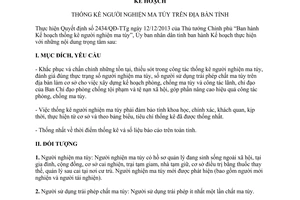 Kế hoạch 23/KH-UBND thống kê người nghiện ma túy Thừa Thiên Huế 2014