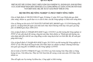 Quyết định 287/QĐ-BNN-KHCN 2014 Đánh giá ảnh hưởng xâm nhập mặn đề xuất giải pháp thích ứng