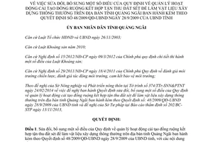 Quyết định 08/2014/QĐ-UBND cải tạo đồng ruộng tận thu đất sét làm vật liệu xây dựng Quảng Ngãi 2014