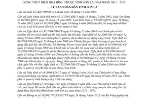 Quyết định 466/QĐ-UBND 2014 quản lý điều hành tổ chức Đề án ổn định dân cư phát triển kinh tế xã hội Sơn La 2011 2015