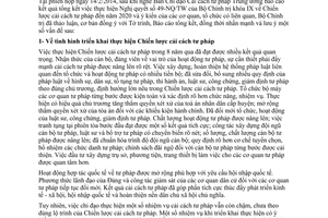 Kết luận 92-KL/TW năm 2014 tiếp tục thực hiện 49-NQ/TW Chiến lược cải cách tư pháp đến năm 2020