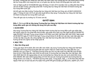 Quyết định 768/QĐ-BGTVT 2014 Đề án Xây dựng Trường Đại học Hàng hải Việt Nam trọng điểm quốc gia