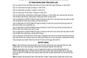 Quyết định 07/2014/QĐ-UBND thanh tra giải quyết khiếu nại tố cáo phòng chống tham nhũng Đắk Lắk