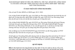 Quyết định 717/2014/QĐ-UBND công nhận tổ chức công bố Thôn bản đạt chuẩn nông thôn mới Thanh Hóa