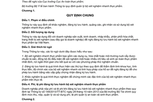 Thông tư 11/2014/TT-BYT quản lý bộ xét nghiệm nhanh thực phẩm