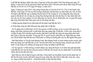 Chỉ thị 04/CT-UBND 2014 triển khai thi hành Luật Đất đai 2013 Quảng Ninh