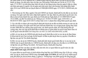 Chỉ thị 07/CT-UBND tăng cường đẩy mạnh quyết toán vốn đầu tư dự án hoàn thành Uỷ ban Quảng Nam 2014