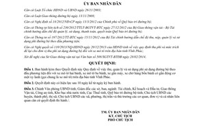 Quyết định 16/2014/QĐ-UBND sử dụng phí đường bộ xe găn máy Vĩnh Phúc