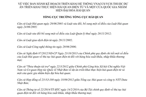 Quyết định 865/QĐ-TCHQ năm 2014 Kế hoạch triển khai Hệ thống VNACCS/VCIS Hải quan điện tử