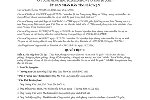 Quyết định 503/QĐ-UBND 2014 sát nhập ban chỉ đạo phòng chống tội phạm tệ nạn xã hội toàn dân bảo vệ an ninh Bắc Kạn