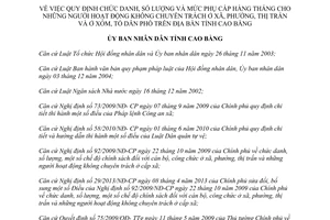 Quyết định 346/2014/QĐ-UBND phụ cấp hàng tháng cho người hoạt động không chuyên trách Cao Bằng