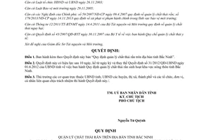 Quyết định 105/2014/QĐ-UBND Quy định quản lý chất thải rắn Bắc Ninh