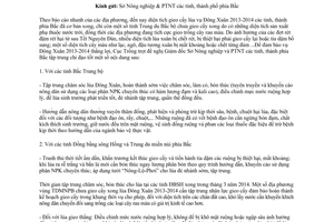 Công văn 334/TT-CLT chỉ đạo chăm sóc bảo vệ cây trồng vụ Đông Xuân 2013 2014 các tỉnh phía Bắc