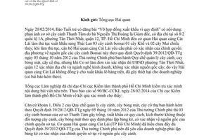 Công văn 291/TCLN-KL năm 2014 xuất khẩu cây cảnh cây bóng mát cây cổ thụ