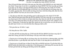 Công văn 795/BHXH-VP năm 2014 triển khai hệ thống chất lượng ISO