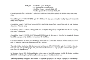 Công văn 2112/SXD-KTXD điều chỉnh đơn giá xây dựng cơ bản Hồ Chí Minh 2014